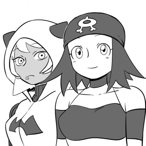 Team Aqua Grunt And Team Magma Grunt Pokemon And 1 More Drawn By