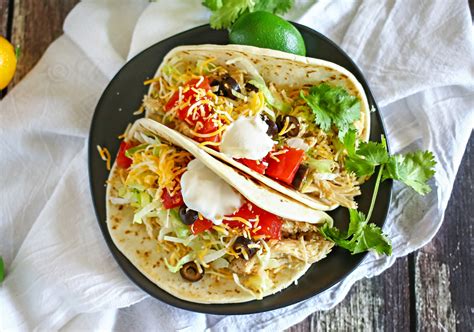 Supremely tender thighs cooked in a combo of apricot jam, ketchup, soy sauce, and ginger, pair perfectly with a crunchy slaw. Crock Pot Chicken Tacos :Easy Family Dinner Ideas ...
