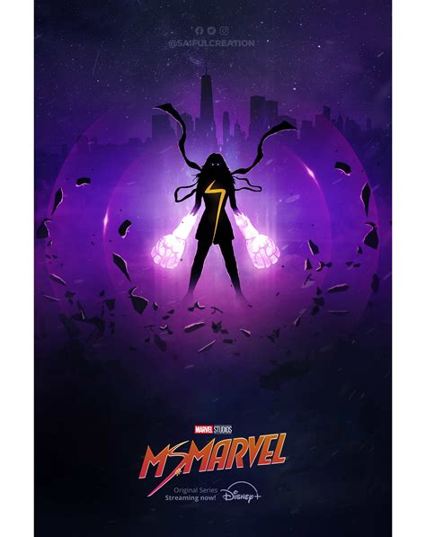 Ms Marvel Poster Art Saifulcreation Posterspy