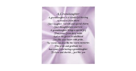 Lilac Granddaughter Poem Notepad Zazzle