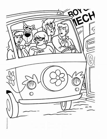 Scooby Doo Mystery Coloring Pages Printable Machine