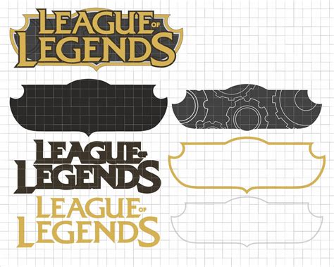 League Of Legends Logo Svg File Layered Cricut Design For Etsy