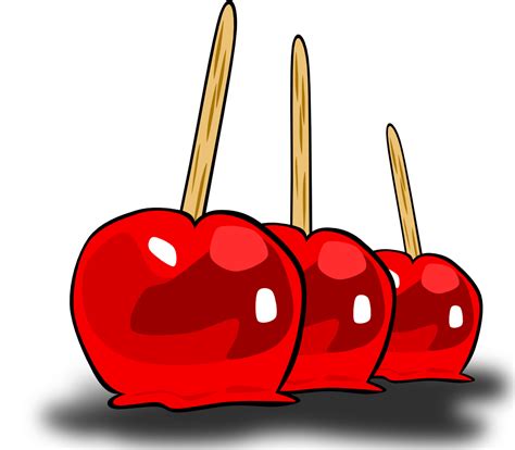 OnlineLabels Clip Art - Candied Apples png image