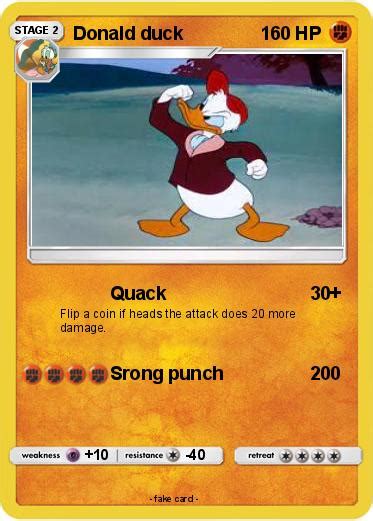 Pokémon Donald Duck 291 291 Quack My Pokemon Card