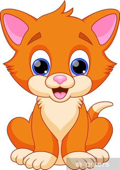 You can cartoon yourself online in a few clicks, with amazing cartoon effects. Funny cat cartoon Wall Mural • Pixers® - We live to change