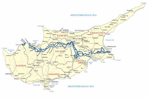 Harta turistica si rutiera din cipru. Chypre Carte et Image Satellite
