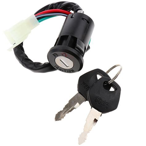 Ignition Switch With Key Universal Wire Engine Starter Switch For