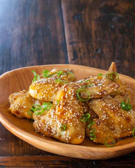 sticky asian chicken wings steamy kitchen recipes