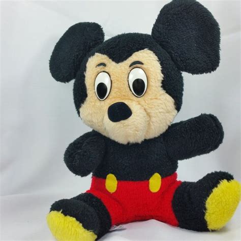 Vintage Walt Disney Productions Mickey Mouse Plush Stuffed Animal Toy