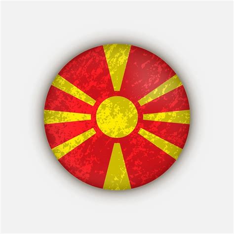 Premium Vector Country North Macedonia North Macedonia Flag Vector