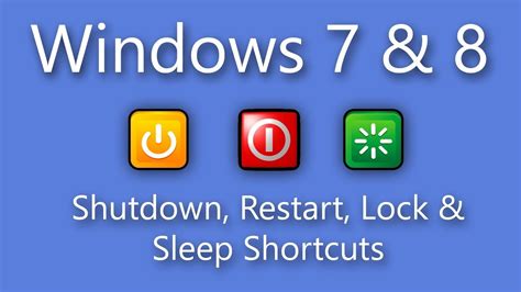 Windows 8 10 How To Create A Shutdown Restart Logoff Sleep Mode