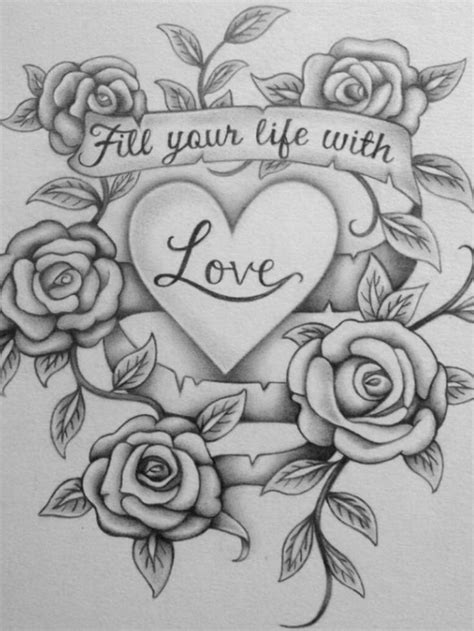 Love Always Finds Away To Your Heart Tattoo Design Drawings Cute