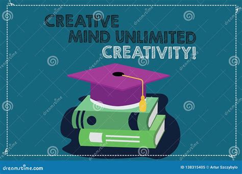 Handwriting Text Writing Creative Mind Unlimited Creativity Concept