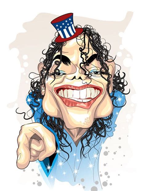 Michael Jackson Karsaprada Celebrity Caricatures Celebrities Funny