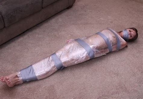 Plastic Wrapped Tape Gagged Maids Outfit Pics Hot Sex Picture