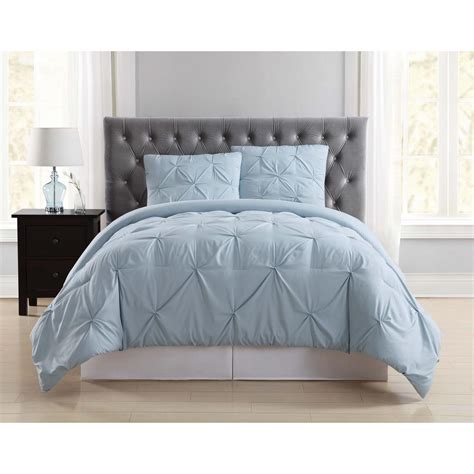 Blue comforter sets, that is the comforter sets in hues, tints, and prints of blue are popular and trending products in the bedding market. Truly Soft Everyday Pleated Light Blue Twin XL Comforter ...