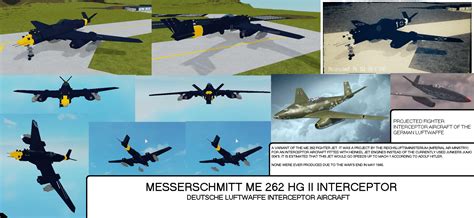 Messerschmitt Me 262 Hg Ii Luftwaffe Interceptor Never Built R