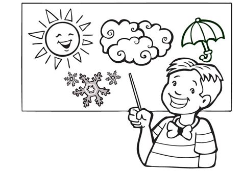 Weather Coloring Pages Preschool  Coloring Home