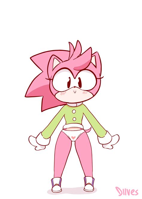 The Big Imageboard Tbib 1girl Amy Rose Animal Ears Animated