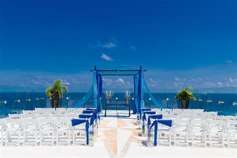 Another View Blue Beach Wedding Setup Many Of You Have Asked For