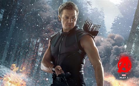 Jeremy Renner As Clint Barton Hawkeye Avengers Age Of Ultron