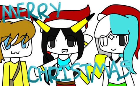 Merry Christmas From The Three Ocs By Dahpikachuishere On Deviantart