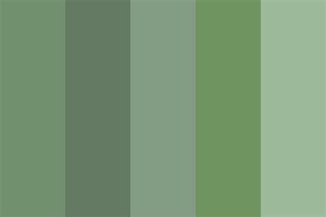Muted Green Color Palette
