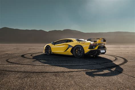 Download Supercar Yellow Car Car Lamborghini Lamborghini Aventador