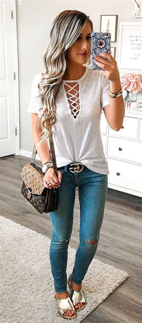 50 Pretty And Enjoyable Summer Outfits Ideas Trend 2019 Chic Summer Outfits Chic Outfits
