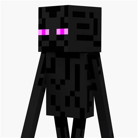 3d Minecraft Enderman Rigged Modo Model Turbosquid 1538830