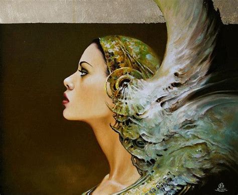 Painting Angel Ii Artist Karol Bąk Fantasy Women Fantasy Girl Jaroslaw Contemporary