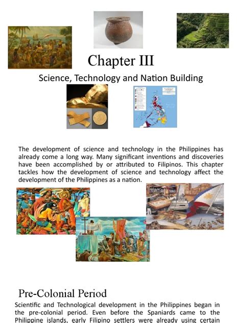 Chapter Iii Science Technology And Nation Building Pdf Philippines