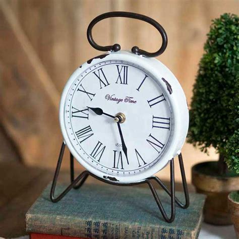 Vintage Time Tabletop Clock In 2021 Tabletop Clocks Vintage Clock