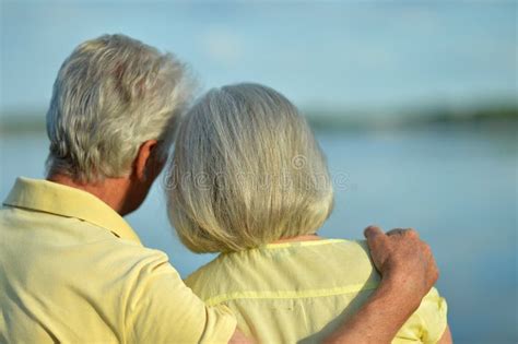 Senior Couple Hugging Stock Image Image Of Caucasian 121327029