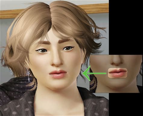 Mod The Sims Lip Fatness Slider