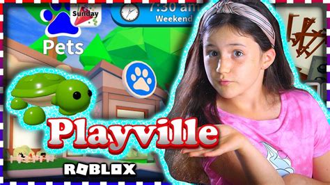 New Playville Roleplay Game 🧸🐹🐢for The First Time — Roblox Playville