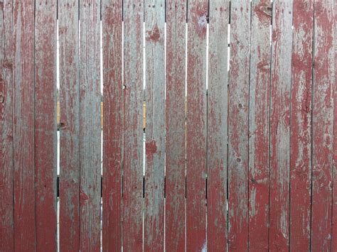 Weathered Red Painted Wood Fence Texture Picture Free Photograph