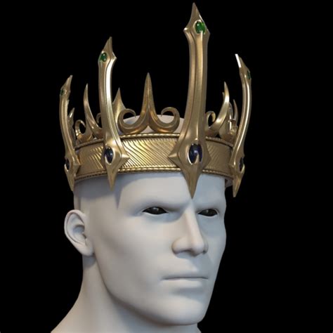Crown Of The Evil King 3d Model 40 Lxo Unknown Obj Max Ma Fbx