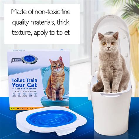 Plastic Cat Toilet Trainer Tray Toilet Training Kit For Cats Cat Litter