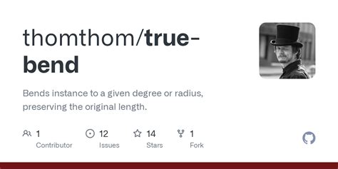 Github Thomthomtrue Bend Bends Instance To A Given Degree Or Radius