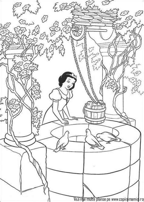Planse De Colorat Cu Printese Copiisimamici Ro Snow White Coloring Pages Disney