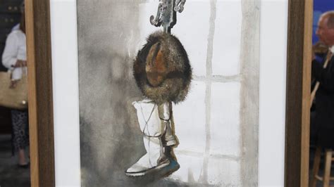 1985 Andrew Wyeth Watercolor Still Life The Trammel Antiques
