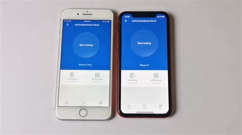 Iphone 11 Vs Iphone 8 Plus Ios 1341 Antutu Bench Test Youtube