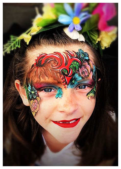 Hawaii Face Painting Tropical Lea Holman Sunflower Artistry Face Painting Carnival Face Paint