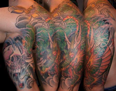 Calculating and working please be patient. Shoulder Japanese Dragon Tattoo by Burning Monk Tattoo