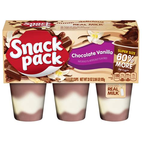 Save On Snack Pack Pudding Chocolate Vanilla 6 Ct Order Online