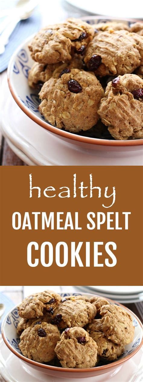 These Oatmeal Spelt Cookies Are Not Too Sweet And Are Perfect Even As A