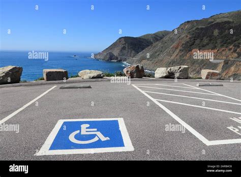 Disabled Parking Spot Transportation Infrastructure Road Markings