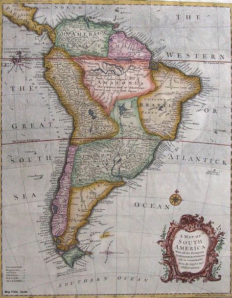 Mapa Antiguo De Am Rica Del Sur Mapa Antigo Da Am Rica Do Sul Old Map