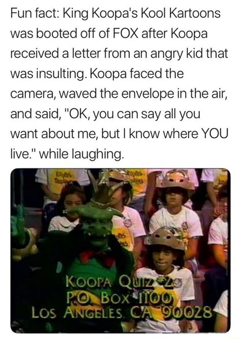 King Koopas Kool Kartoons Is A Local American Live Action Childrens